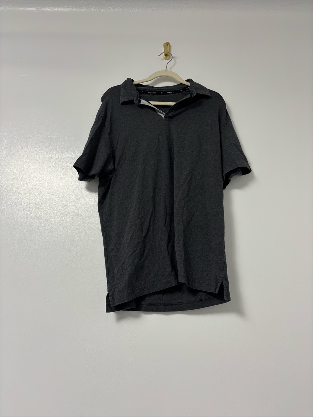 Men's Black Short-Sleeve Polo — Casual Everyday Wear